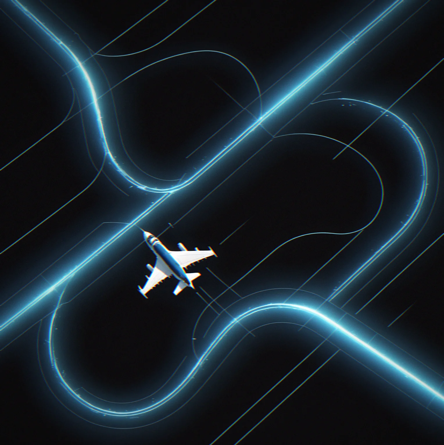 You're flying through a tight geometric corridor with obstacles scattered around. The cyan trajectory line shows your path and in the corner you can see the variance meter sitting at just under 3 degrees