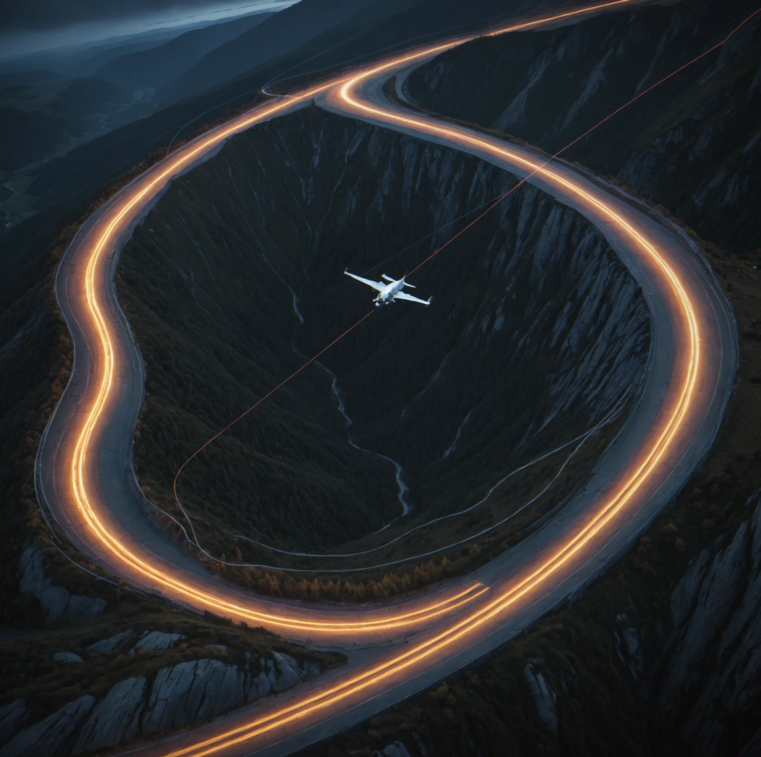 First-person view during a tricky section full of sharp turns, with a popup showing how much your variance changed from that moment