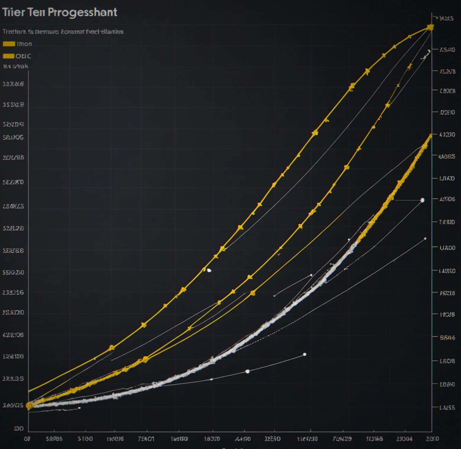 Tier progression chart showing variance thresholds for Gold, Platinum and Diamond ranks with example player statistics
